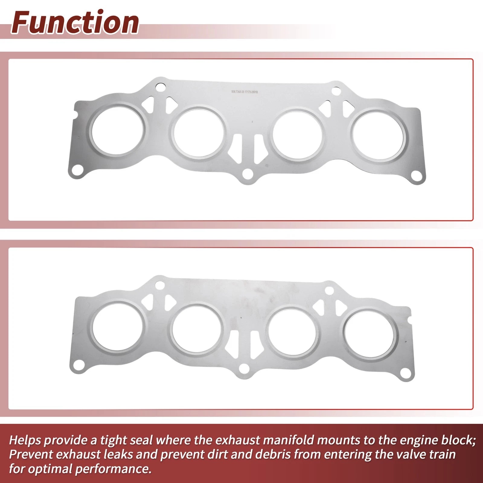 Exhaust Manifold Header Gasket for Lexus HS250h (2010–2012) No. 1717328010