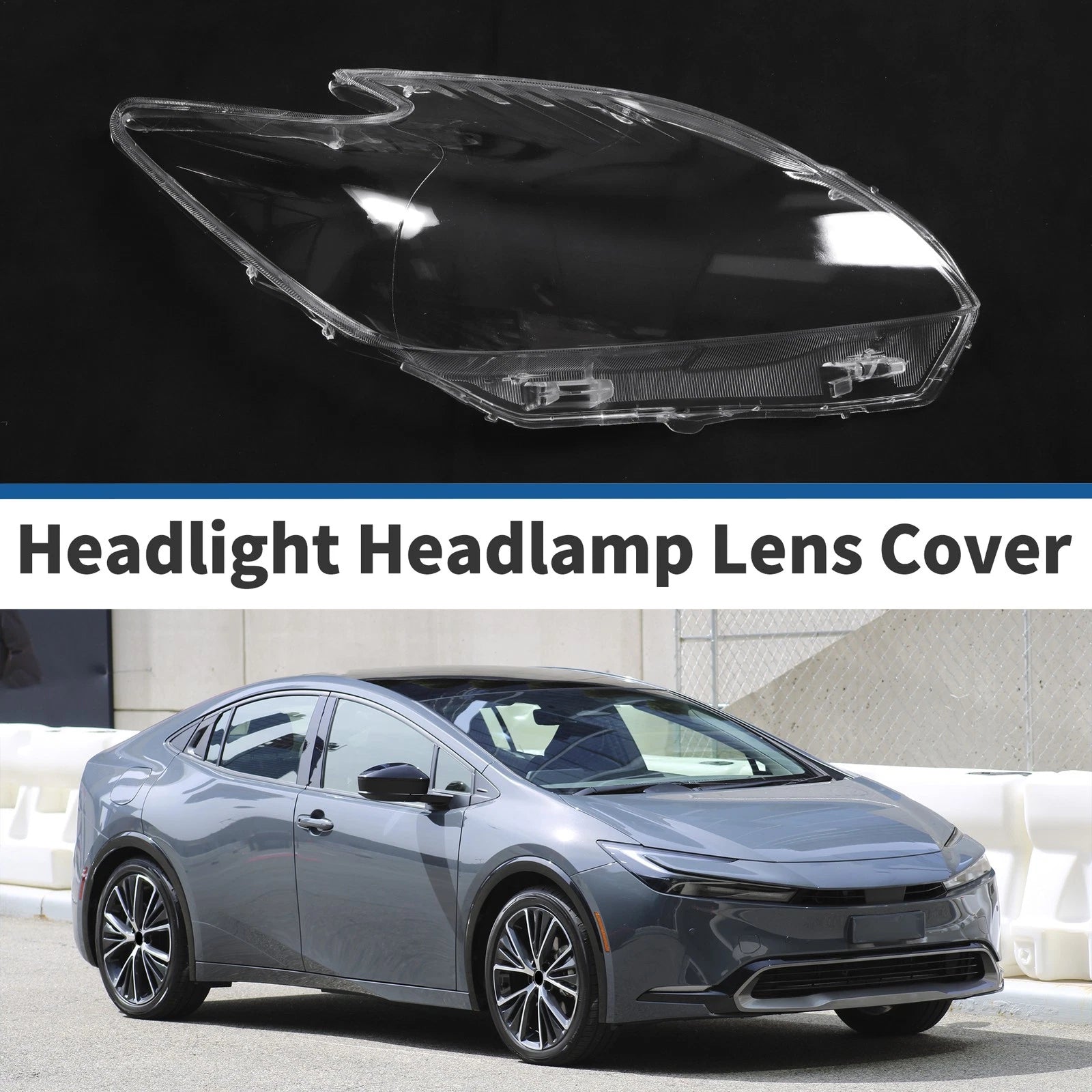 Headlight Lens Cover for Toyota Prius (2010–2012) PC Clear