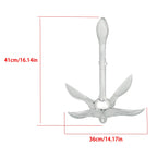 Folding Anchor Set for Small Boats Canoe Paddle Boards (1.5-7.1 lb)