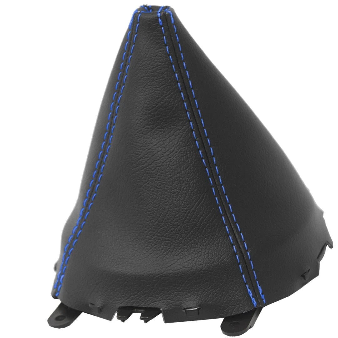 Manual Shift Boot Cover for Mazda RX8 (2004–2011) Blue Stitch PVC Leather
