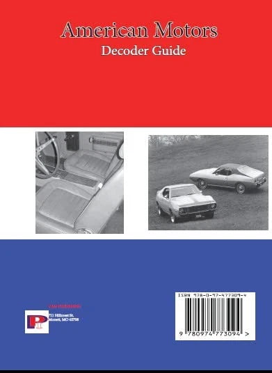 AMC Decoder Guide for AMC Classic Models (1967-1974)