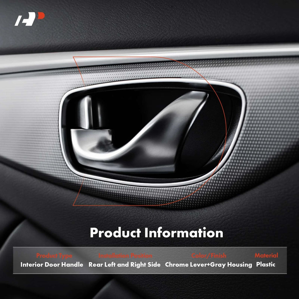 2X Rear Interior Door Handle for Ford Explorer (2011-2016)