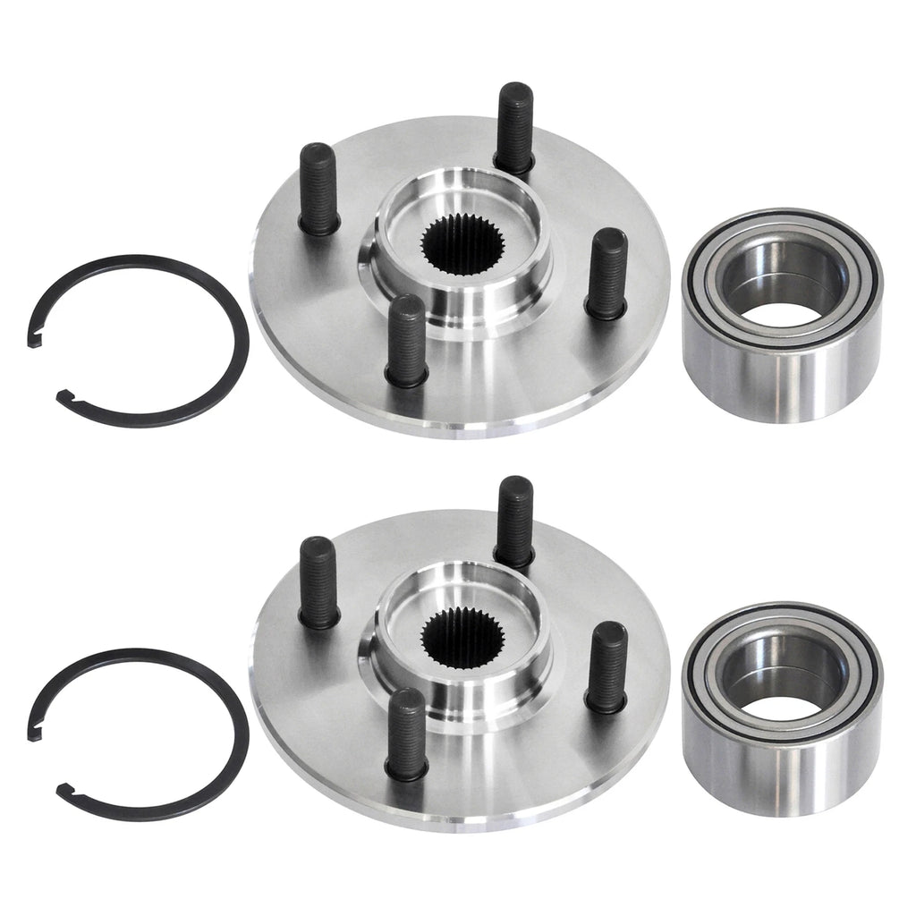 2X Front Wheel Bearing & Hub Tie Rod for Saturn SC1 SC2 SL SL1 (1994–2002) 518514