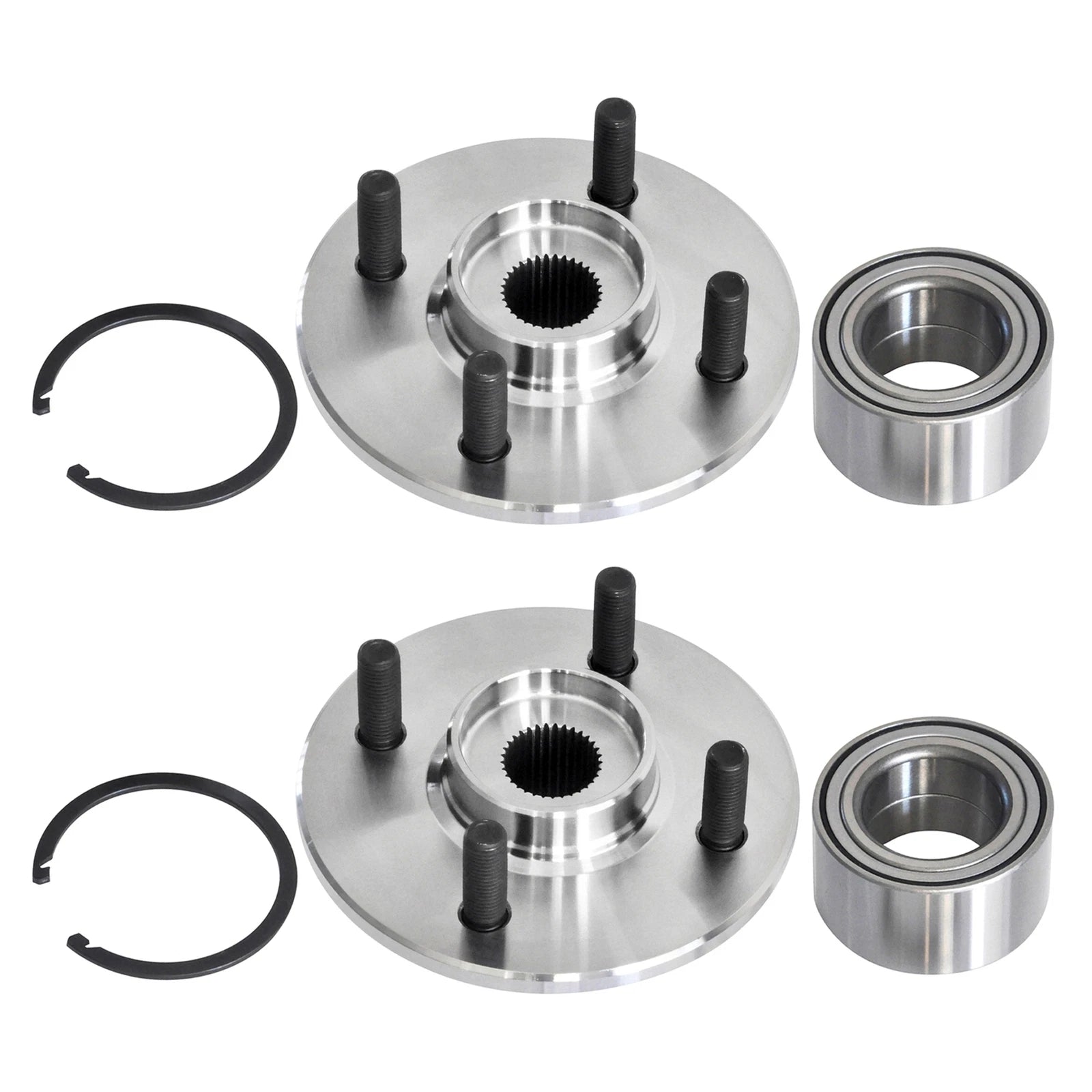 2X Front Wheel Bearing & Hub Tie Rod for Saturn SC1 SC2 SL SL1 (1994–2002) 518514