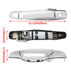 4X Chrome Door Handles for GMC Chevy Tahoe Yukon Sierra Denali (2007–2014)