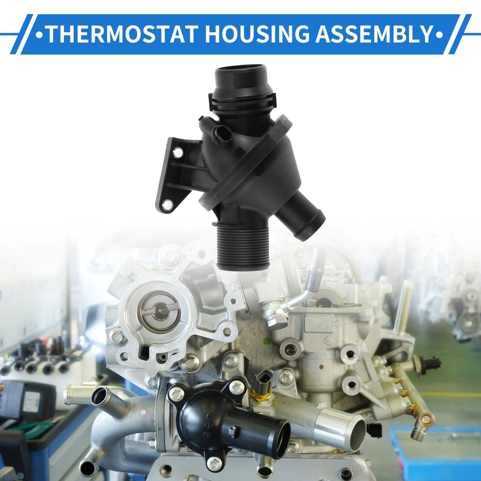 Engine Coolant Thermostat Housing Assembly for BMW 320i xDrive (2013–2018)