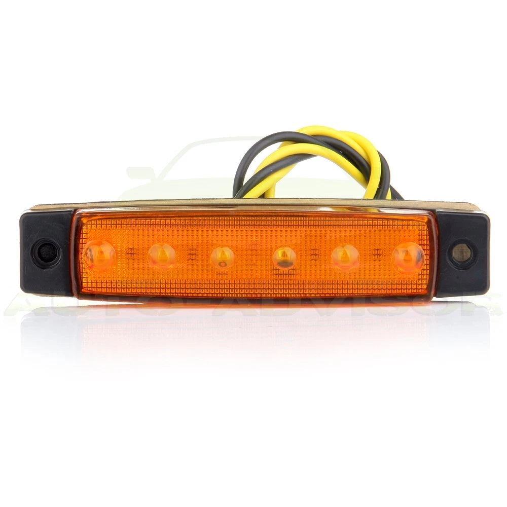 Set of 10 LED Clearance Light Side Marker for Truck Trailer Van 12V
