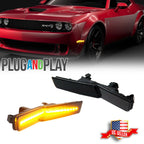 Smoked LED Front Side Marker Lights for Dodge Challenger (2018–2022)