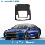Front Row Light Trim Bezel for Honda ZR-V (2022) Carbon Fiber Black