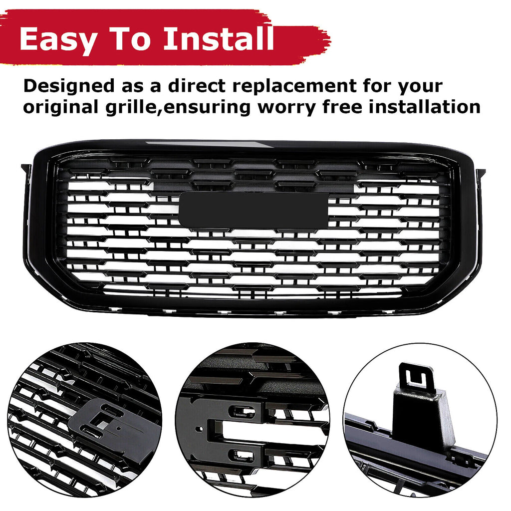Denali Style Front Bumper Grille for GMC Yukon XL (2015-2020)