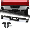 Chrome Rear Step Bumper Assembly for Chevy Silverado/GMC Sierra 1500 (2014–2018)