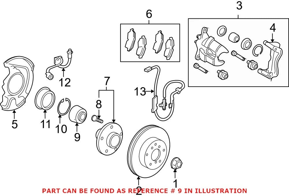 Front Wheel Bearing for Lexus ES300h ES330 ES350 RX330 RX400h (2013–2020)