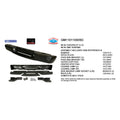 Replacement Painted Steel Rear Step Bumper Assembly w/Black Pads