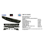 Replacement Painted Steel Rear Step Bumper Assembly w/Black Pads