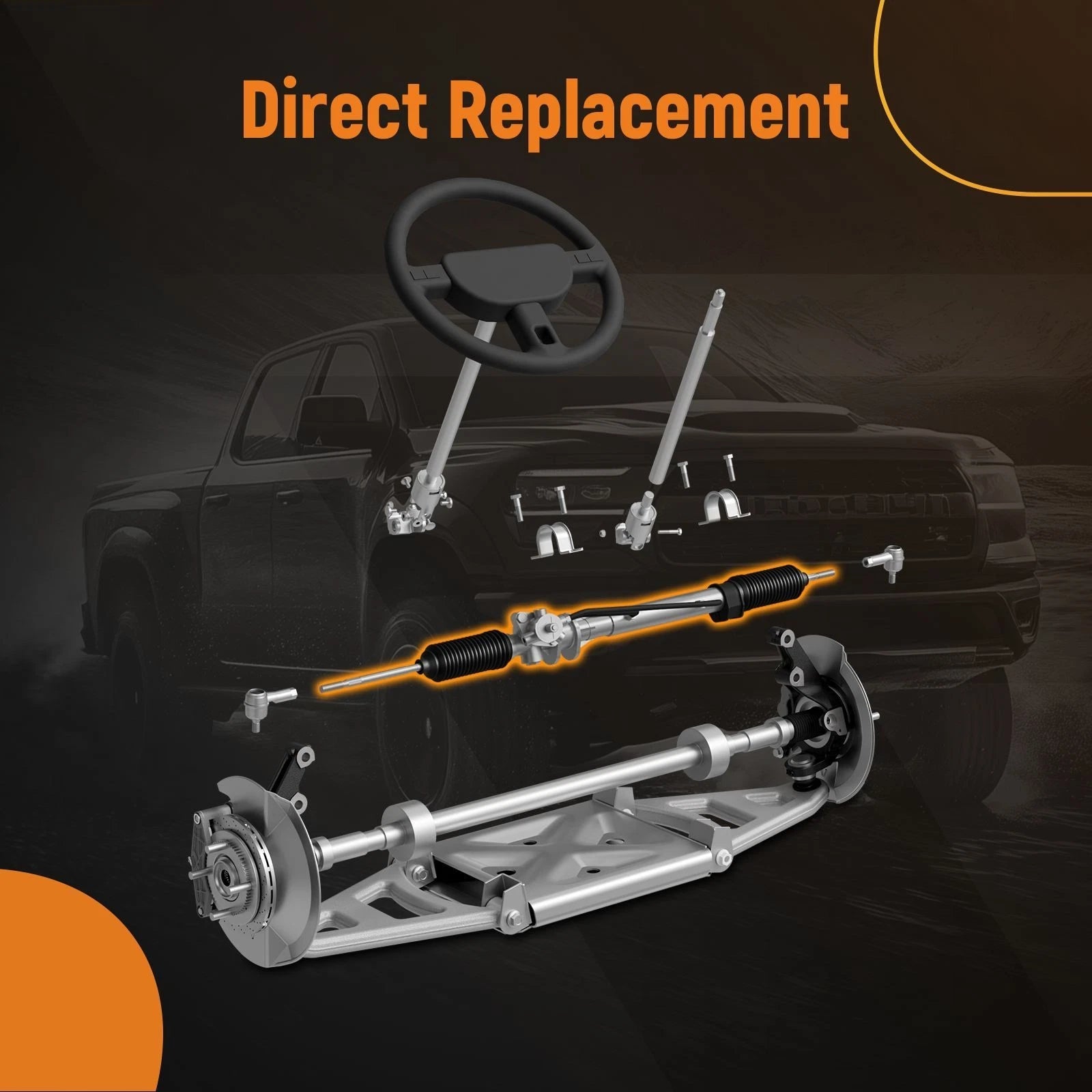 Rack & Pinion Power Steering Gear Box for Yamaha G29 (2007–2016)