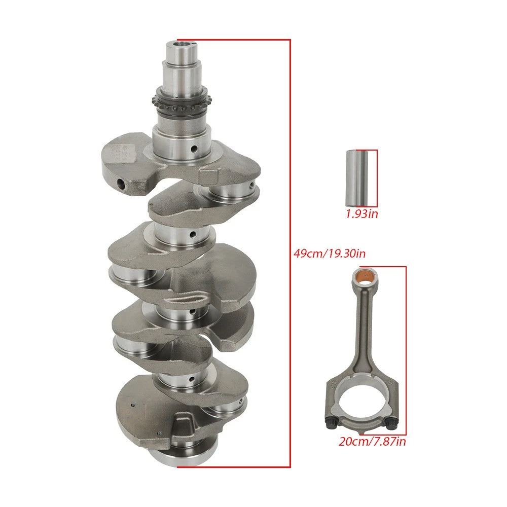 Crankshaft & Piston Ring & Rods & Bearing Set for Hyundai Elantra GT (2014–2017)