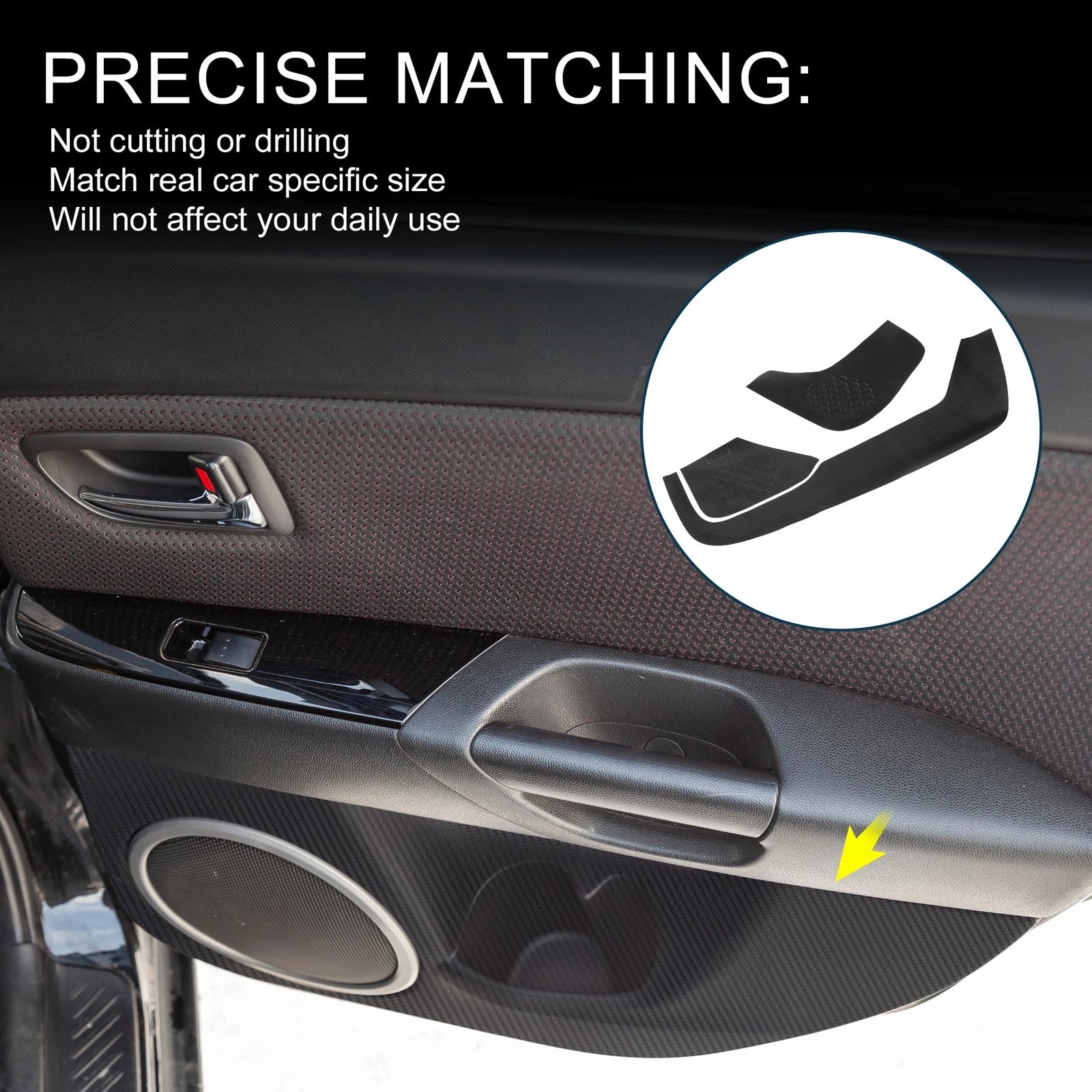 Set of 1 Door Kick Guard for Mazda CX-5 (2017–2021) Front Rear Side