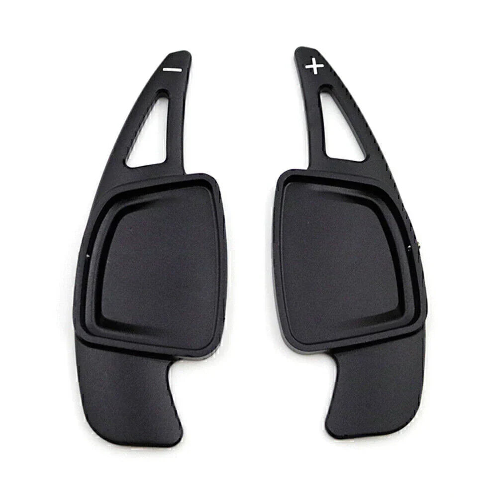 CNC Black Steering Wheel Paddle Shifter Extensions for Audi A6 A7 A8 S4 S5 (2019-2023)