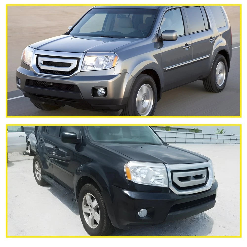 Pair Fog Light Trim Covers for Honda Pilot (2009–2011)
