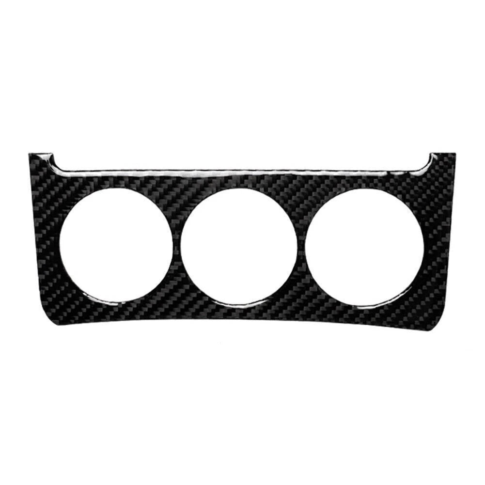 Carbon Fiber Central Console Dashboard Knob Cover Trim for Nissan 350Z (2003–2009)