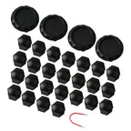 Set of 4 Wheel Center Caps & 24 Lug Nut Covers for Tesla Cybertruck (2023)