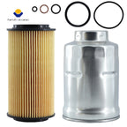 Set of 2 Diesel Fuel & Oil Filters for Kohler (ED0021753180-S, ED0021750010-S)
