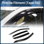Window Deflectors for Hyundai Elantra 2021 Side Window Vent Visors Black Set