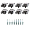 Set of 8 Ignition Coils & NGK Spark Plugs for Rainier Savana 1500 V8 (2004–2009)