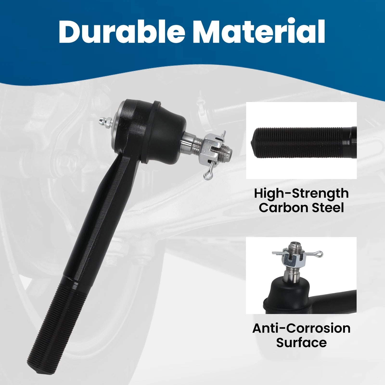 Front Suspension Tie Rod Drag Link for Ford F-350 F-450 Super Duty (1999–2004)