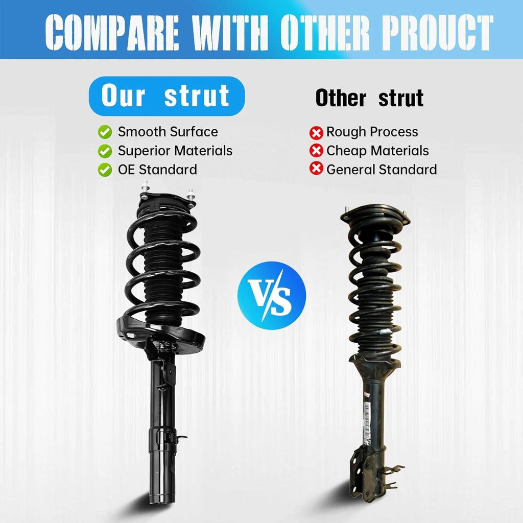 Pair Front Shock Absorbers w/Electric for Acura MDX (2017–2020) 51610-TRX-A03