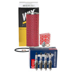 Wix Engine Oil Filter & Denso 4 Spark Plugs for Mercedes R170 SLK230 W203 C230 (1998–2007)