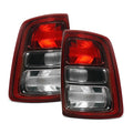 Halogen Tail Light Lamp Pair for Dodge Ram 2500 3500 (2019–2022) Black Trim