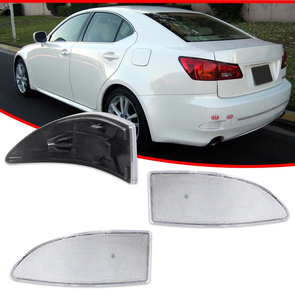 Clear Rear Bumper Reflector Lenses for Lexus IS IS250 IS350 (2006–2013)