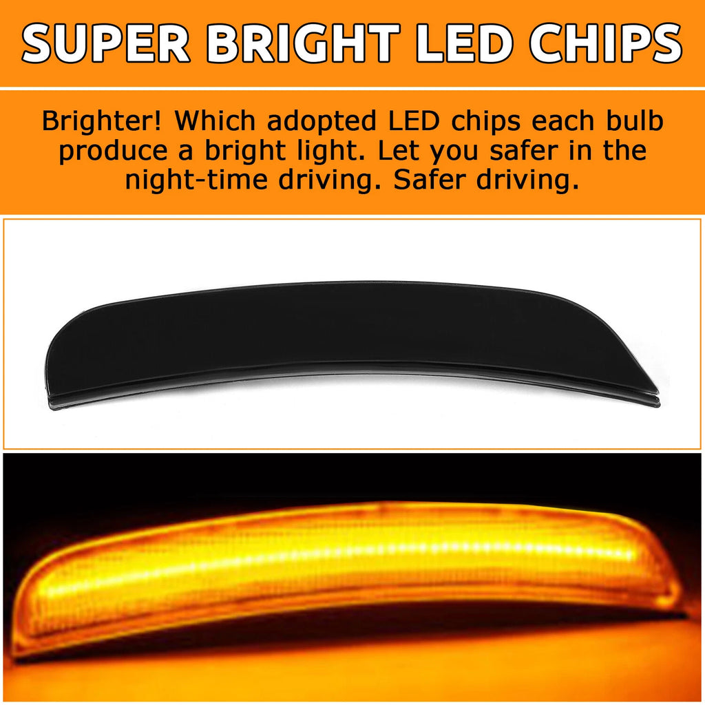 Smoke Lens LED Side Marker Lights for Dodge Charger (2015–2023)