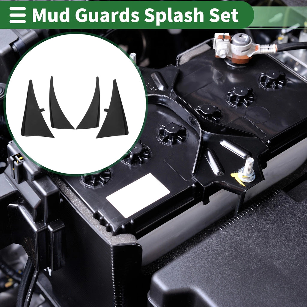 Mud Flaps Splash Guards for Chevrolet Corvette C7 (2014–2019) W/ Mounts