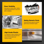 Driver Side Chrome Amber Headlight for Ram 2500 3500 (2019–2024)