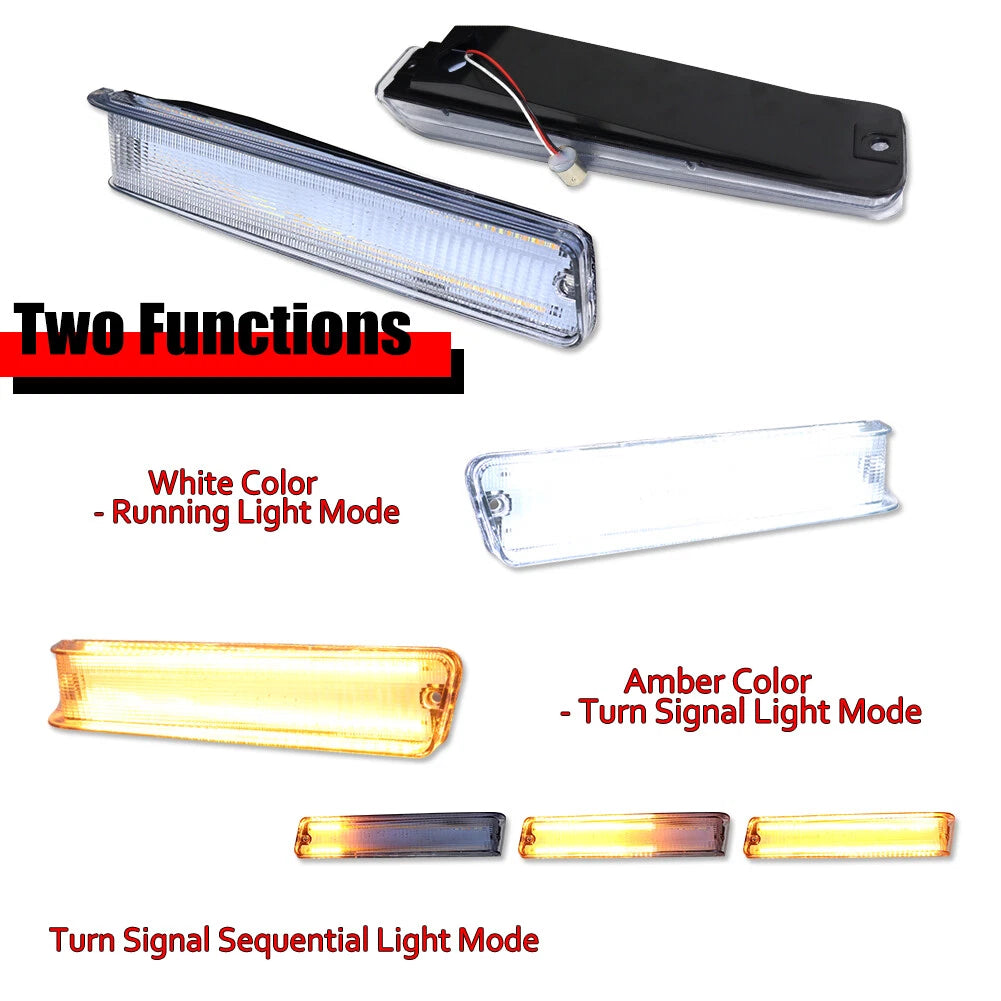 Dynamic Switchback LED DRL Turn Signal Lights for Ford F-150 Bronco