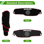 Dashboard Cover for Mercedes-Benz E-Class (2017–2021) Black Red