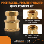 1/4" Quick Connect Socket to Female NPT Adapter for Pressure Washer Gun (2024–2025)