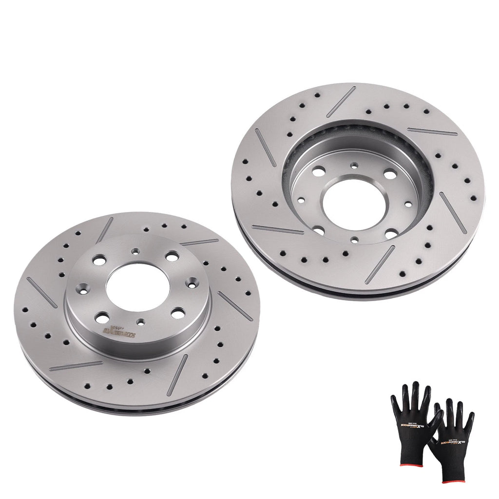 Front Brake Rotors Pair for Honda Civic/CRX (1990–2000) S-31029