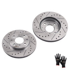 Front Brake Rotors Pair for Honda Civic/CRX (1990–2000) S-31029