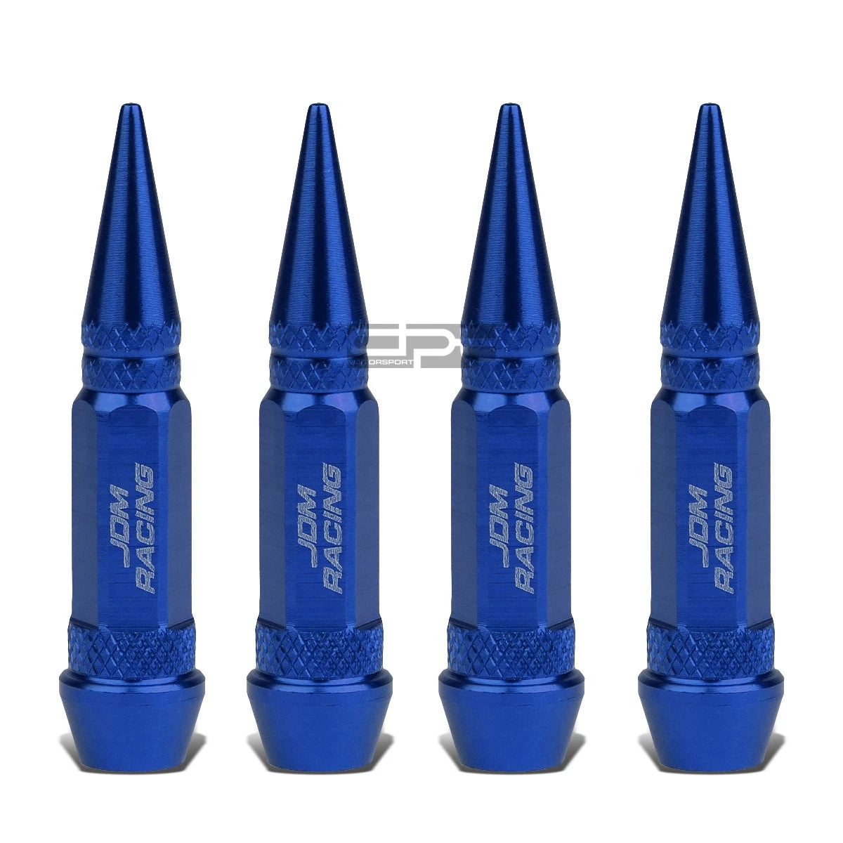 Set of 4 Blue 60mm Universal Tire Rim Air Valve Dust Cover Caps