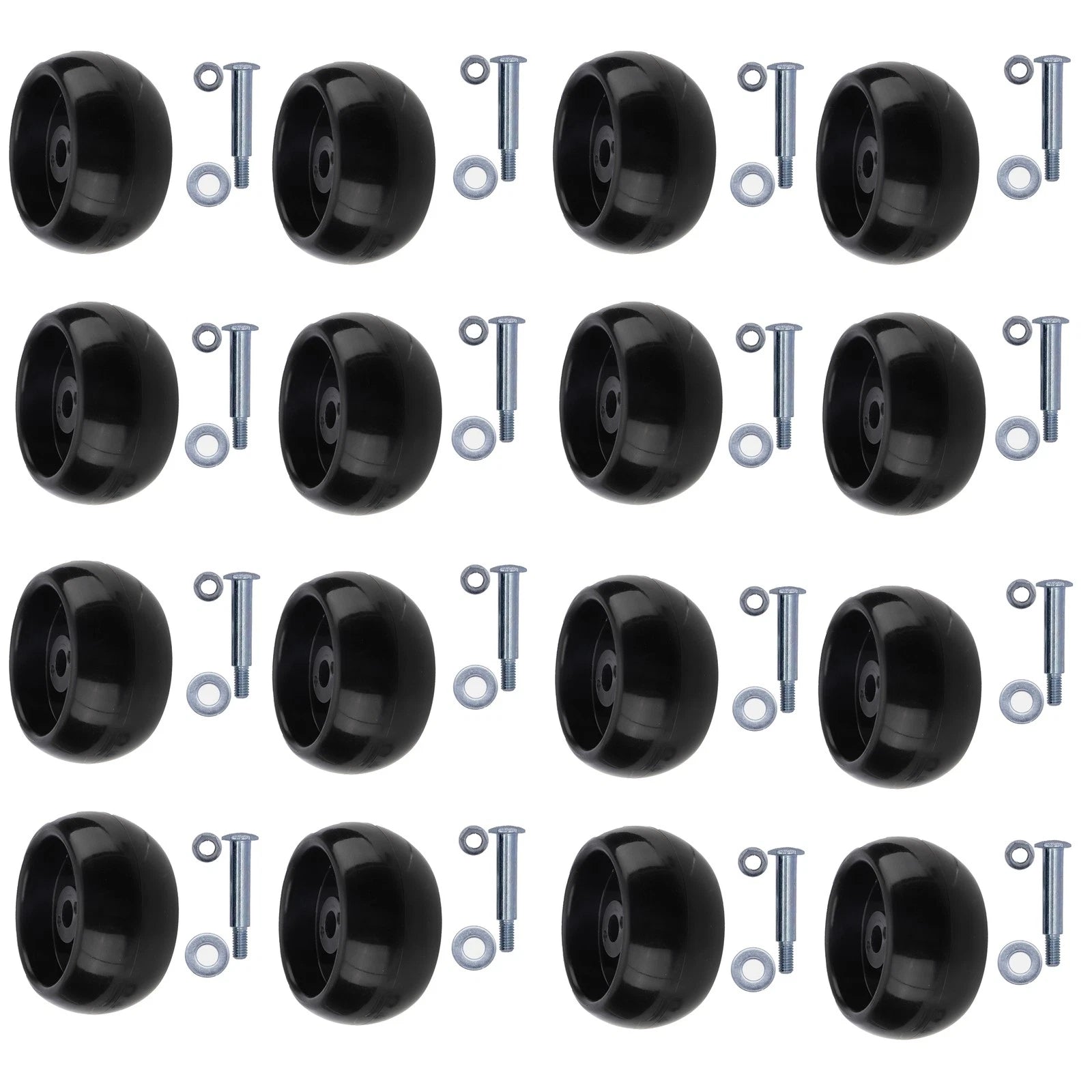 16x Deck Wheels & Bolt for Snapper Simplicity (1714760SM, 1714760, 703128, 703976)