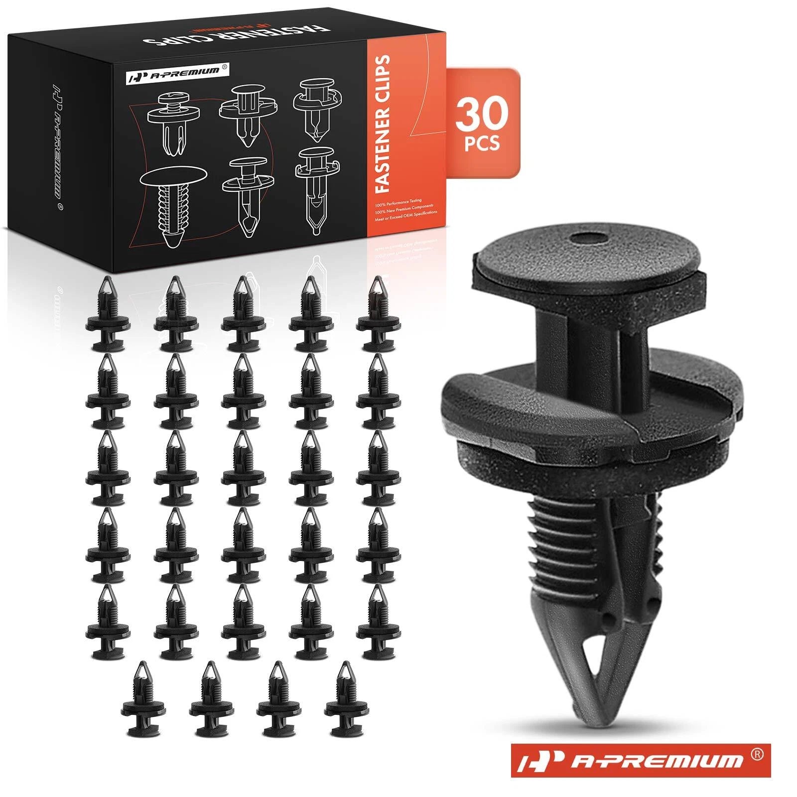 30x Bumper Pillar Push-Type Retainer Clips for Jeep Renegade (2015–2023)