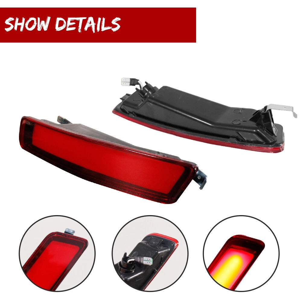 Set of 2 Red Lens LED Rear Side Marker Lights for VW Beetle (2006–2010)