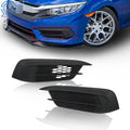 Set of 2 Fog Light Covers for Honda Civic Sedan/Coupe (2016–2018)