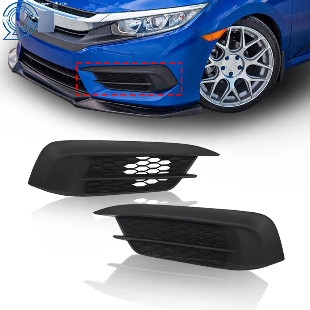 Set of 2 Fog Light Covers for Honda Civic Sedan/Coupe (2016–2018)