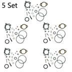 Set of 5 Carburetor Rebuild Kits for B&S 492495 493762 498260