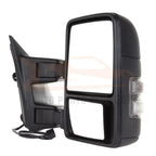Pair of Tow Mirrors for Ford Super Duty (1999–2016) - Manual Signal, Black