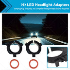 H7 LED Headlight Holder Adapter Clip for Hyundai Nissan KIA Mitsubishi